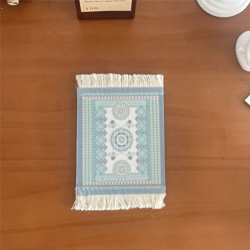 Persian Woven Coasters Carpet Pattern Coaster Dining Table Decoration Technology A 1