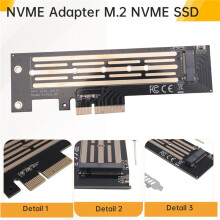 NVME Adapter M.2 NVME SSD to PCIe 4.0 X4 X8 X16 Expansion Card M.2 NVME to PCI-E X4 Adapter Card