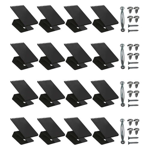 Hurricane Window Clips,Stainless Hurricane Board- Clips with Serrated Sections,Universal and Reusable Panel