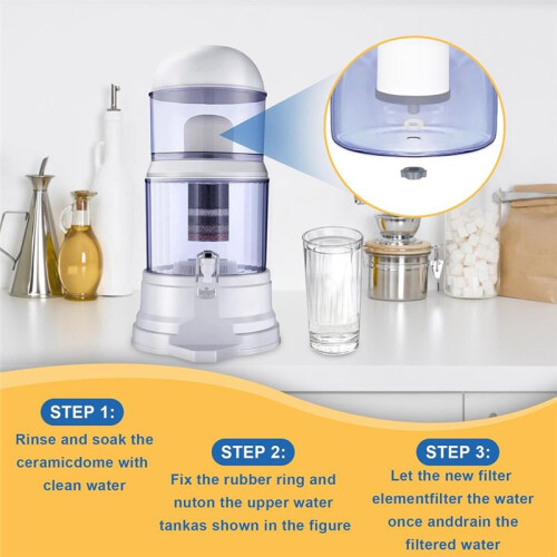 2Pc Replacement Ceramic Filter Magnetized Mineral Water Purifier Water Filter Ceramic Hemisphere Water Filters 2