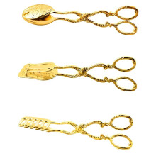 Retro Fruit Salad Cake Clip Meal Clip Snack Cake Clip Salad Pastry Clip Baking Barbecue Tools Gold