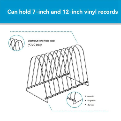 Support de Stockage de Support de Disque de Vinyle pour la Fente Du Support 10 de