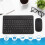 Ultra-Thin Silent Wireless  Keyboard and Mouse Set Suitable for Tablet Notebook  Keyboard Black 6