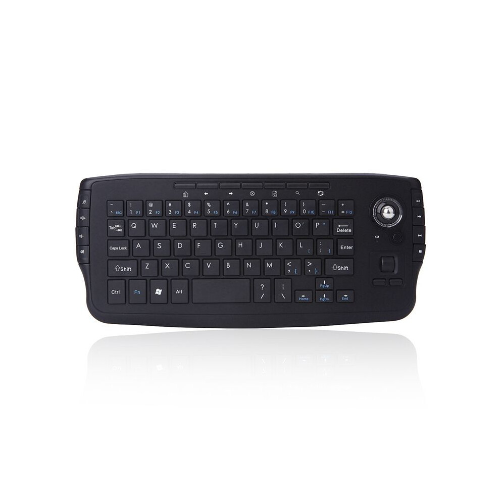 2.4G Wireless Ergonomic Keyboard Gaming Keyboard With 15 Multimedia Keys And Trackball 6031271060114