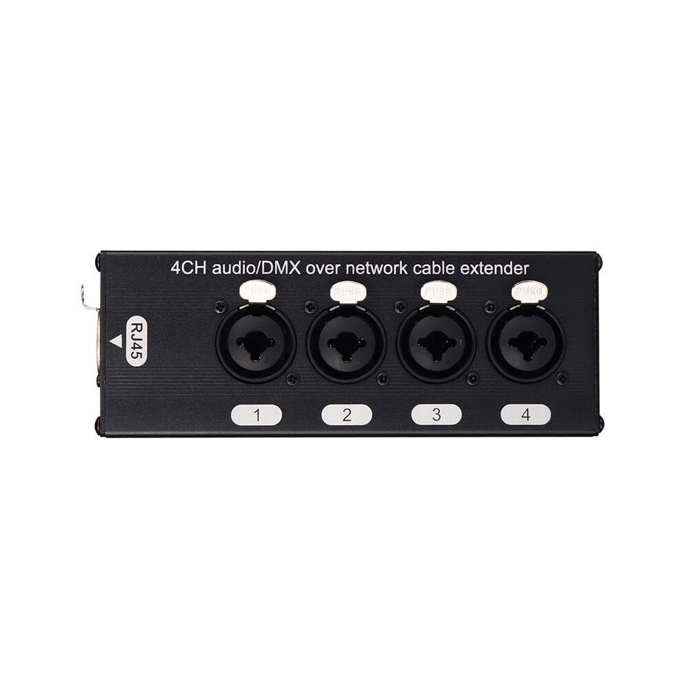 4-Channel Audio/Dmx Over Network Cable Extender 3-Pin Xlr Audio And Dmx512 Network Signal Extender Female 6034120188212