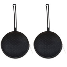 Storage Bag Portable Dustproof Baby Storage Silicone Bag with Lanyard Baby Storage Bag Black