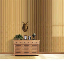 Papier Peint à Rayures en Bois Fond D'Écran Mur Bureau Armoire Rénovation Autocollant Papier Peint Auto-Adhésif A