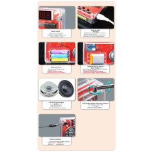 FM Radio DIY Kit FM Radio Receiver 50-108 MHz Electronic Assembly Soldering Practice Kit with LCD Display
