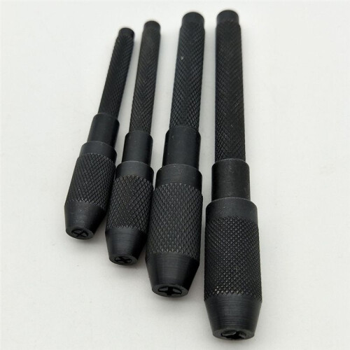 4 Pcs Pin Vise Set Hand Held Hollow Handle 4 Piece Vice Chuck Sizes