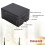 For Raspberry Pi 5 Industrial Grade Large Space Metal Case for Active Cooler PCle/PoE HAT 2