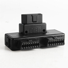 OBD2 Jeden Podzielony na Dwa Przewody Adaptera 16-Stykowy 16-Żyłowy Kabel Rozszerzający OBD Złącze Adaptera Uniwersalny Dc5521