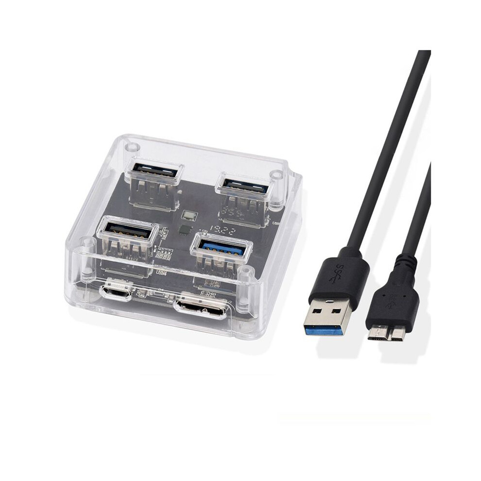4 Port Usb 3.0 2.0 Hub Splitter 5Gbps Usb A Slot Docking Station Multiple Usb3.0 Usb2.0 Adapter Extender For Laptop Pc 4713241825252
