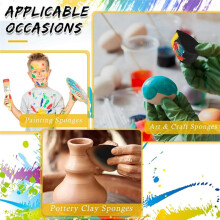 24 Peças de Esponja para Pintura Facial, Pétalas Ovais e Semicirculares, Esponjas para Pintura Facial de Alta Densidade, Suprimentos para Pintura