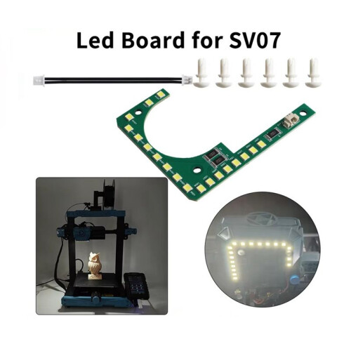 LED Light Board Kit High Brightness Lighting Easy to Install 3D Printer Parts for  Sovol SV07 3D Printer 1
