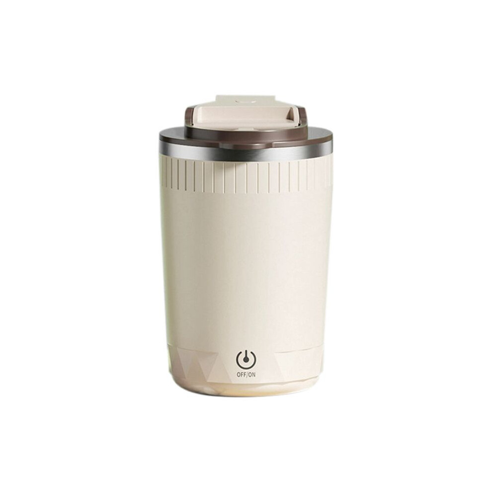Semoic Automatic Self Stirring Mug, Coffee Milk Mixing Cup, Electric Blender, 400Ml Light Brown