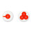 Waterproof Wireless Call Transmitter Button Pager 433MHz for Restaurant Calling System Cafe Clinic System 3 Buttons 6