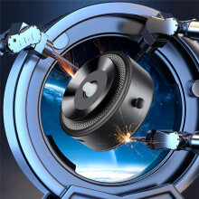 15W Wireless Charging Intelligent Mobile Phone Holder Magnetic Vacuum Adsorption Car Wireless Fast Charging Silver