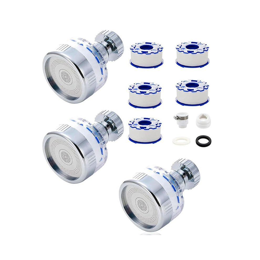 Sink Water Filter Faucet: 360 Rotating Faucet Filters Purifier Kitchen Tap Filtration For Home Bathroom (3Pack) 6032855422489