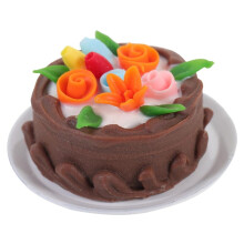 Tiny Food  Fake Cake Artificial Cupcake Model Vintage Decor Cake Adornments Pretend Resin Small Cake C