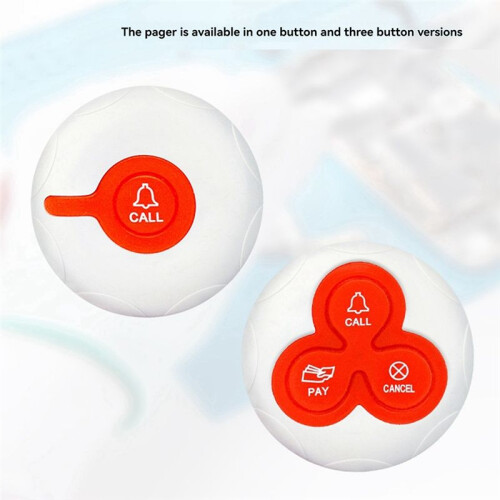 Waterproof Wireless Call Transmitter Button Pager 433MHz for Restaurant Calling System Cafe Clinic System 3 Buttons