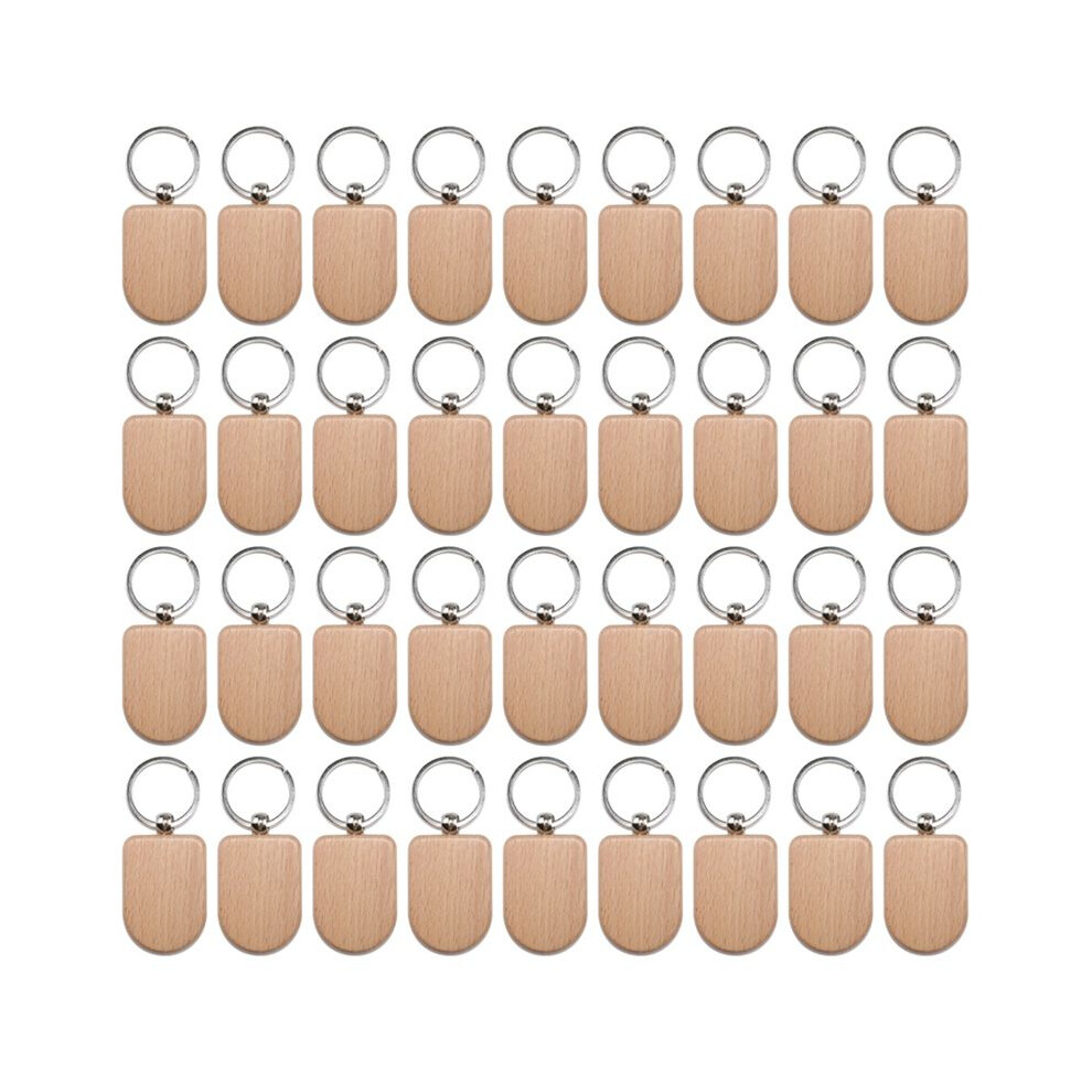 50 Pieces Blank Wooden Key Tag Key Engraving Blanks Unfinished Wood Keychain Key Ring Key Tags For Diy Crafts Style 7 6034191725729