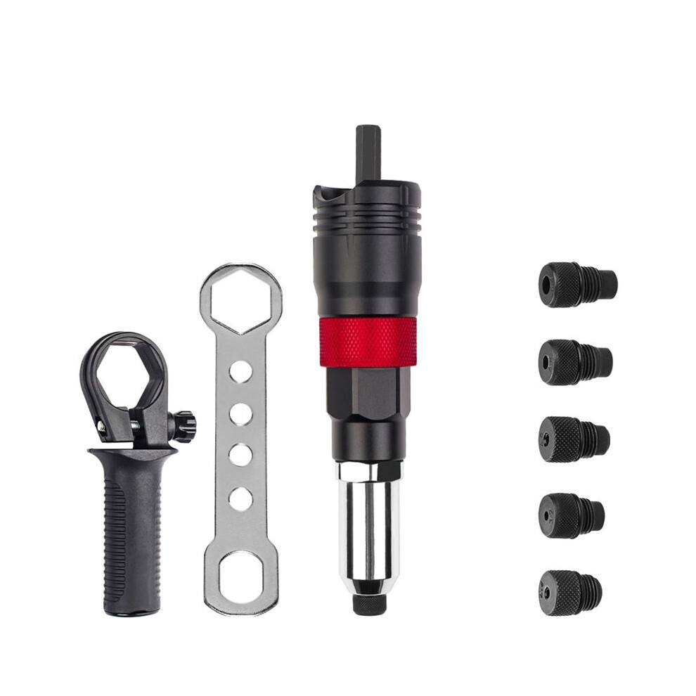 Cordless Riveting Machine Kit 2.4Mm/3.2Mm/4.0Mm/4.8Mm/6.4Mm Insert Nut Riveting Tools Industrial Electric Rivet Adapter 4713632087696