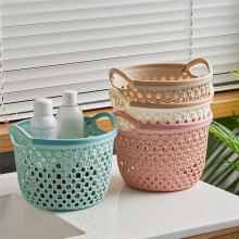 Portable Dirty Clothes Basket, Dirty Clothes Storage Basket, Large Clothes Laundry Basket Creamy White