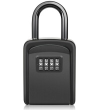 Schlüsselsafe mit Bügel, Wasserdichter Schlüsselschrank, Schlüsselbox für Den Außenbereich, Kombinationsschlüsselsafe für Zuhause, Garage,