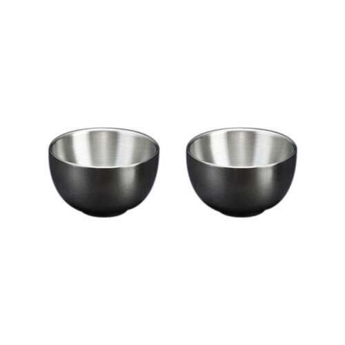 45ml Stainless Steel Sake Cup Double Layer  White Wine Cup for Tea Water Cups Industrial Style Kitchen Drinkware,B