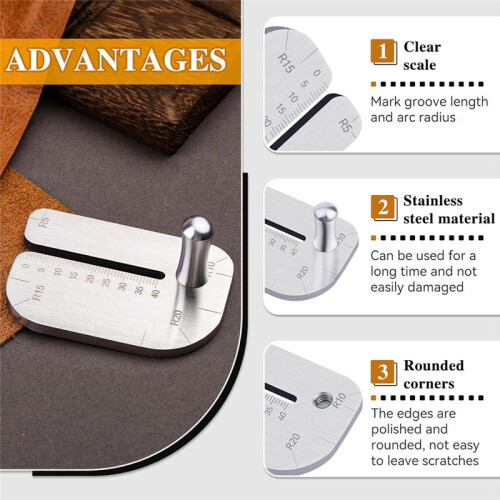 Leather Stitching Punch Aid Plate Leather Working Tools for Pull  ProngPunch Leather Crafting Tools Claw Punch Partner 1