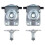 4 PCS Lower & Upper Left & Right Catch  Hood Lock for  E46 E39 E52 E53 51238229807 51238203859 3