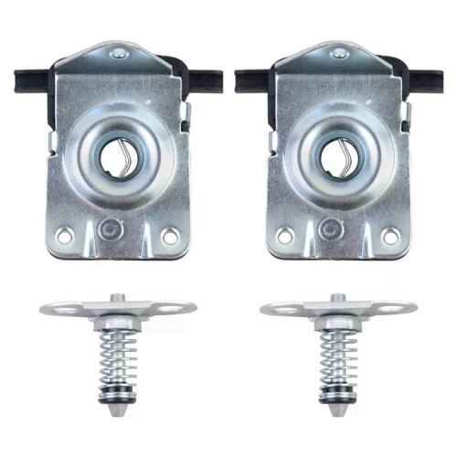 4 PCS Lower & Upper Left & Right Catch  Hood Lock for  E46 E39 E52 E53 51238229807 51238203859 2