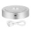 Round Stand Led Rotating Display Stand Base for Crystals Lighted Base 8 Light Modes Display Pedestals(Silver) 1