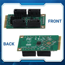 Expansion Adapter PCIE to Expansion Card Full Height MPCI-E to Quad HDD Interface Adapter Card for Synology