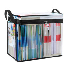 Large Transparent Travel Storage Bag Waterproof Transparent Storage Bag with Handle, Zip Storage Bag for Organization A