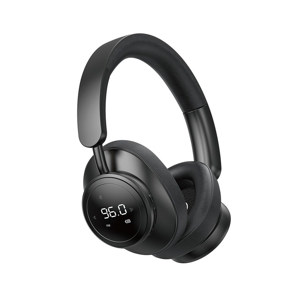 Wireless Headset Headphone With Mic Foldable Over Ear 5.3 Earphone Support Tf Card Fm Radio Black 4712662034519