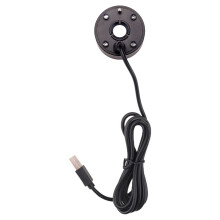 Mist Maker, USB Port 4 Color LED Lights   Fog Machine, Indoor Fountain Garden Pond Water Fogger Atomizer Black