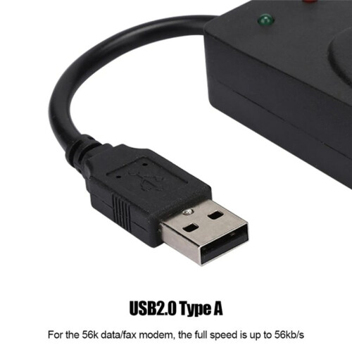 Fax Modem, USB2.0 56K External Modem Driver,Plug and  USB Modem,Standard and Expanded At Instruction(Dual Port) 1