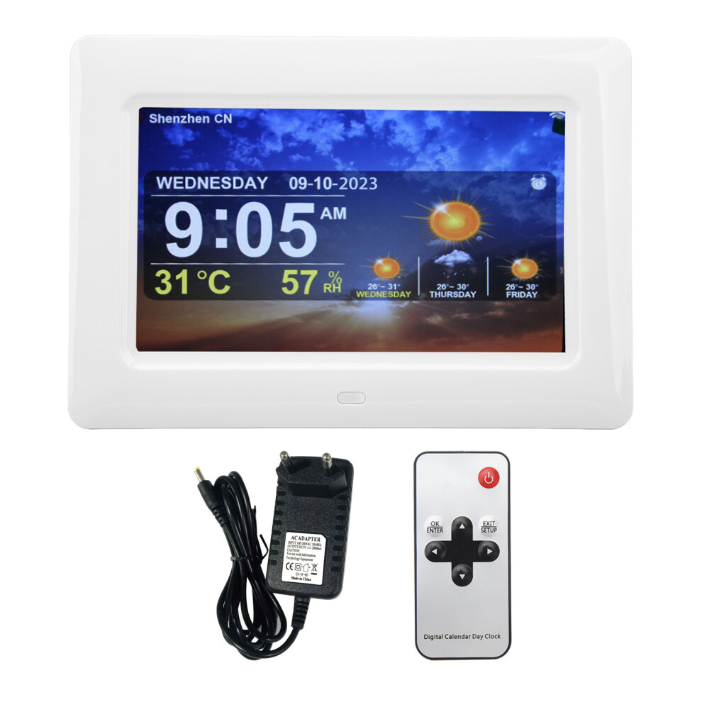 Alarm Clocks For Seniors With Digital Calendar Weather Forecast And Multimedia Playback Sturdy Build And Auto Dimming Feature 9370362721532
