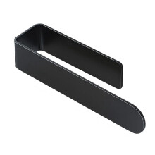 U Shape Bathroom Acrylic Towel Bar Hand Towel Holder, Self Adhesive Towel Rack for Bathroom Wall Mounted Black