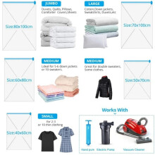 Vacuum Storage Bags,Vacuum Bag Packaging Saves Space,for Bedding Clothes Travel Storage Bedroom Storage Bags 60x80cm