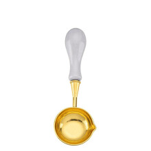 Wax Seal Spoon with Ergonomic Wood Handle, HeatResistant Metal, Vintage European Design, Color 5