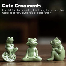 Toilet Bolt Caps,Ceramic Toilet Bolt Covers Cute Bathroom Decor, Easy Installation Toilet Replacement Parts 1PCS C