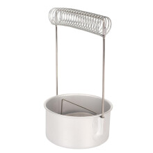 Aluminium Paint Brush Washer with Spring Holder for Watercolor Acrylic Oil, Detachable Mesh Cup