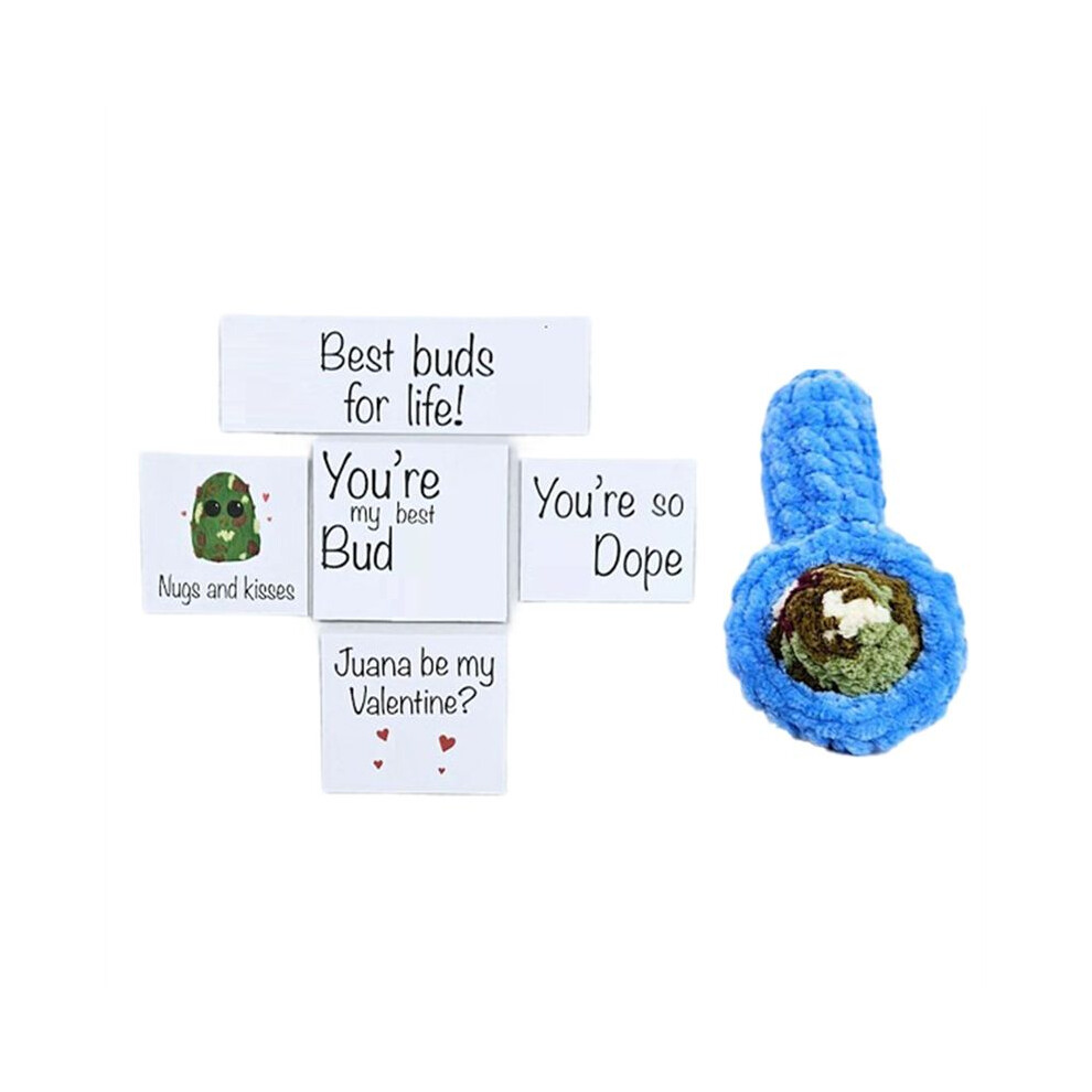 Adopt A Weed Nugget Plushie, Adopt A Weed Nugget Plush With Bowl And Encouragement Cards, Handmade Plush Stuffed Toys,B 4712591385942