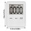 Digital Kitchen Timer, Timer, Egg Timer, Suitable for Work, Sports Timer, Game, Cooking Timer, 2 Pack White 6