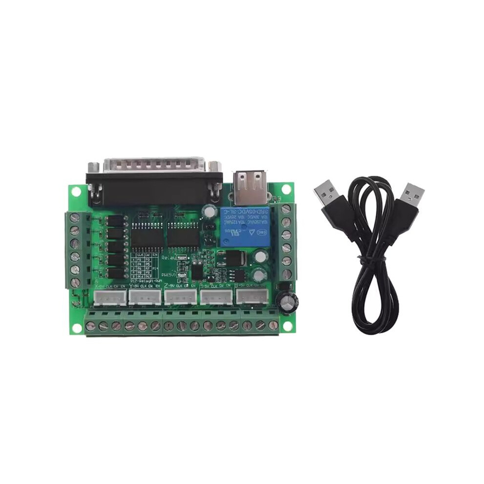 Mach3 Engraving Machine 5 Axis Cnc Breakout Board With Optical Coupler For Stepper Motor Drive Controller 4713772053193