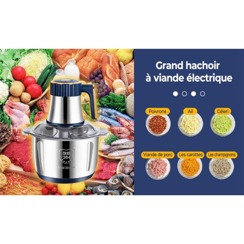 Electric Meat Grinder 5L Food Crusher Multifunction Vegetable Fruit Food Processor Chopper Kitchen Machine EU Plug 2