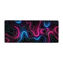 Grand Tapis de Souris éTendu à Contour Topographique, Sous-Main de Bureau éTanche avec Base AntidéRapante de 3 Mm