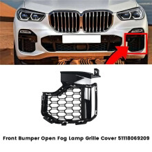 Left Side Front Bumper Open Grille Cover 51118069209 for G05 X5 M Sport 2018-2022 Fog Lamp Lights Grille Frame